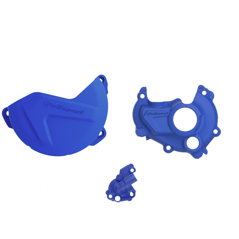 Clutch and ignition cover protector kit POLISPORT blau