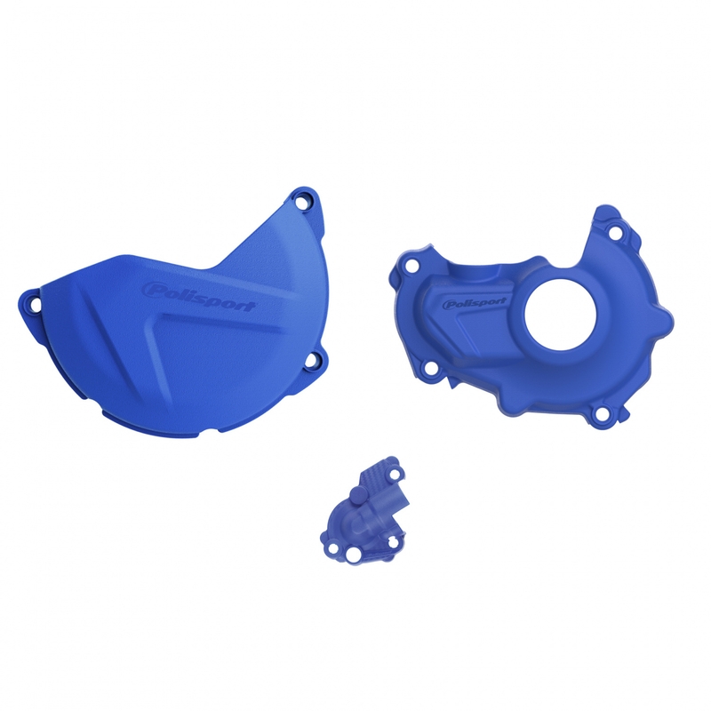 Clutch and ignition cover protector kit POLISPORT blau