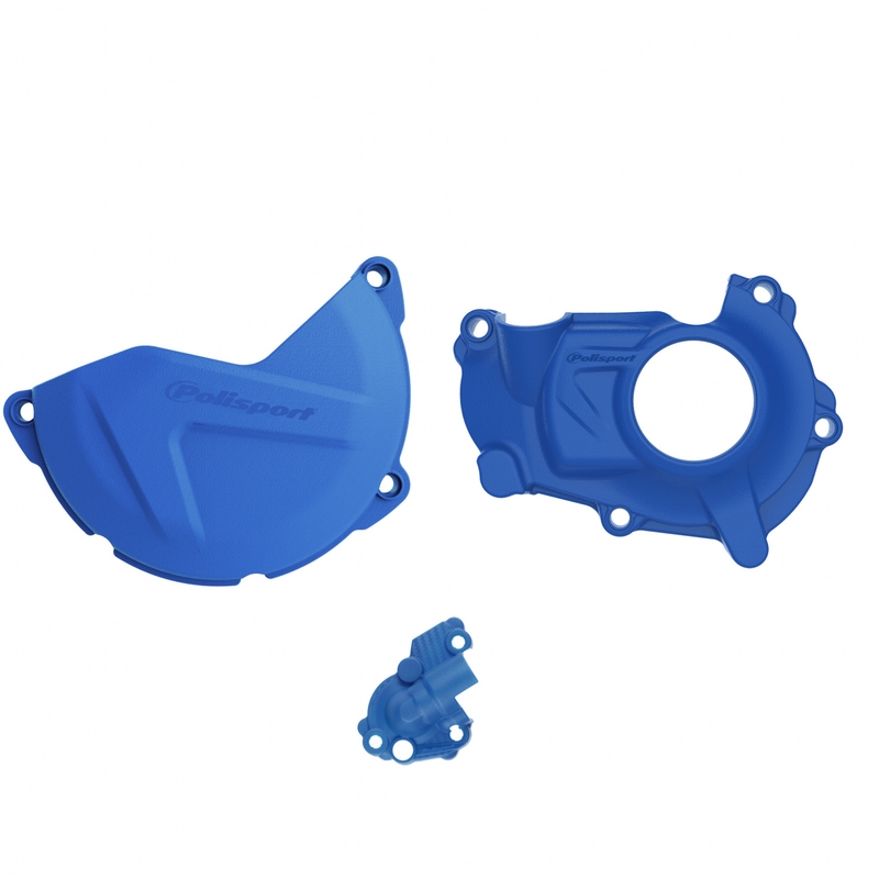 Clutch and ignition cover protector kit POLISPORT blau