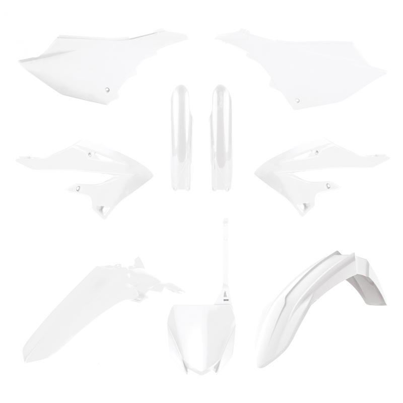 Satz Kunststoffteile POLISPORT weiß für YAMAHA YZ 125 2022-2026, YAMAHA YZ 250 2022-2026