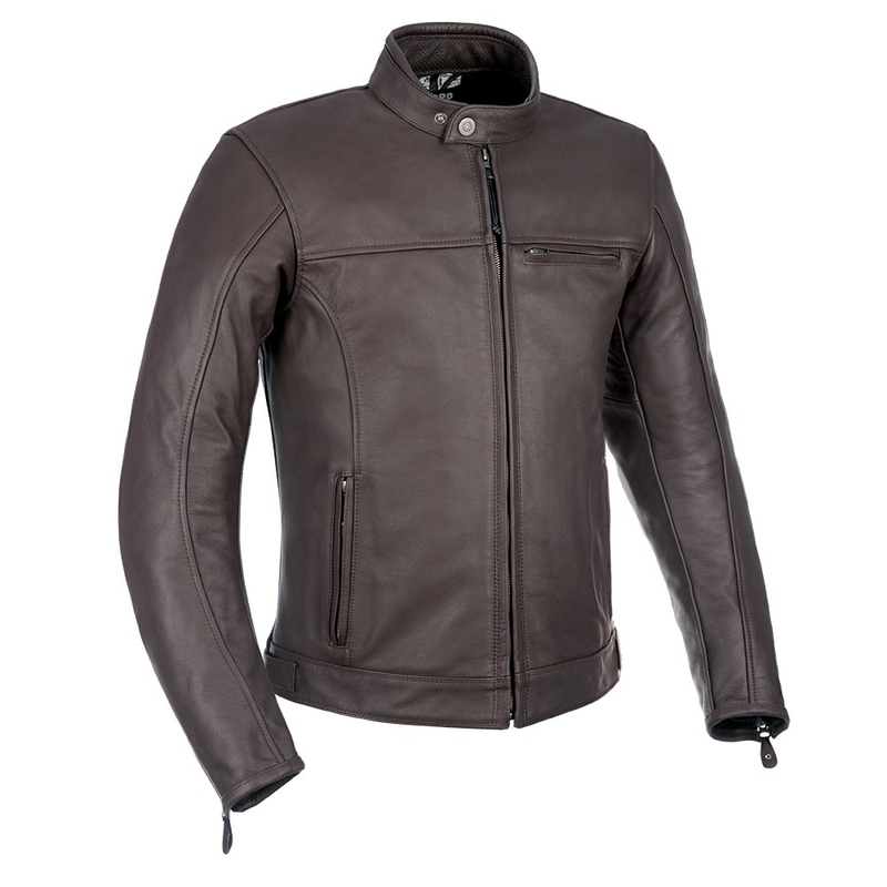 Oxford Walton Braune Motorradjacke aus Leder Ausverkauf