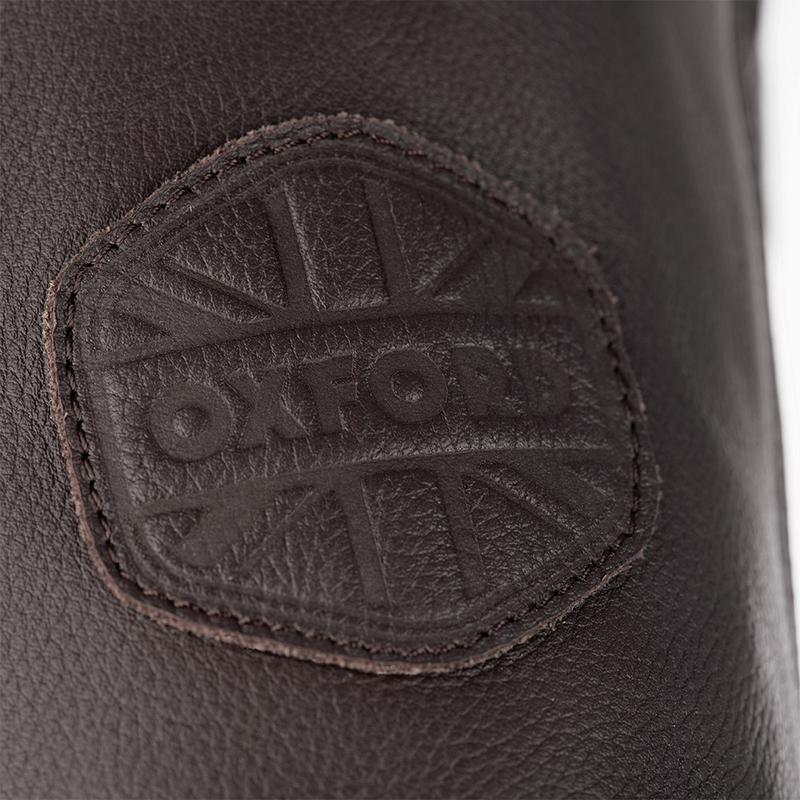 Oxford Walton Braune Motorradjacke aus Leder Ausverkauf