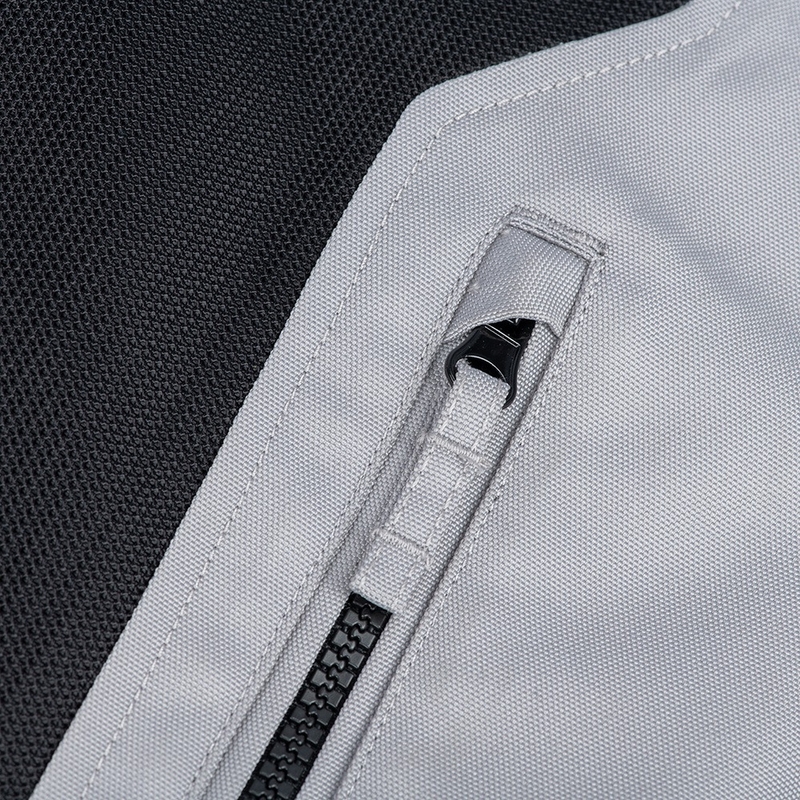 Oxford Dakar D2D Air silber-blau-fluorgelbe Motorradjacke
