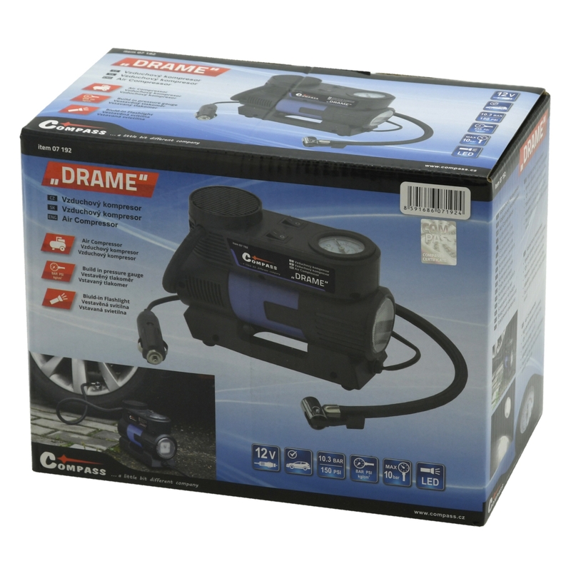 Kompressor 12V DRAME mit Licht