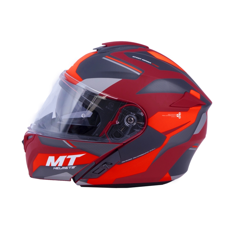 MT Storm ST-ONE Motorradhelm rot-schwarz - II. Qualität