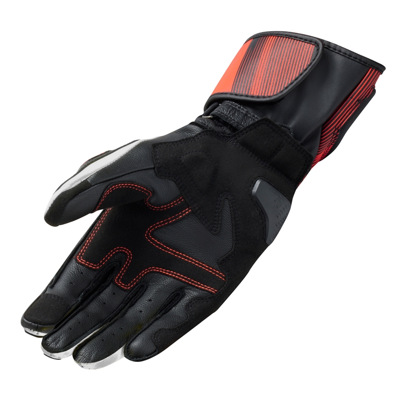 Motorradhandschuhe Revit Metis 2 schwarz-fluorrot Ausverkauf