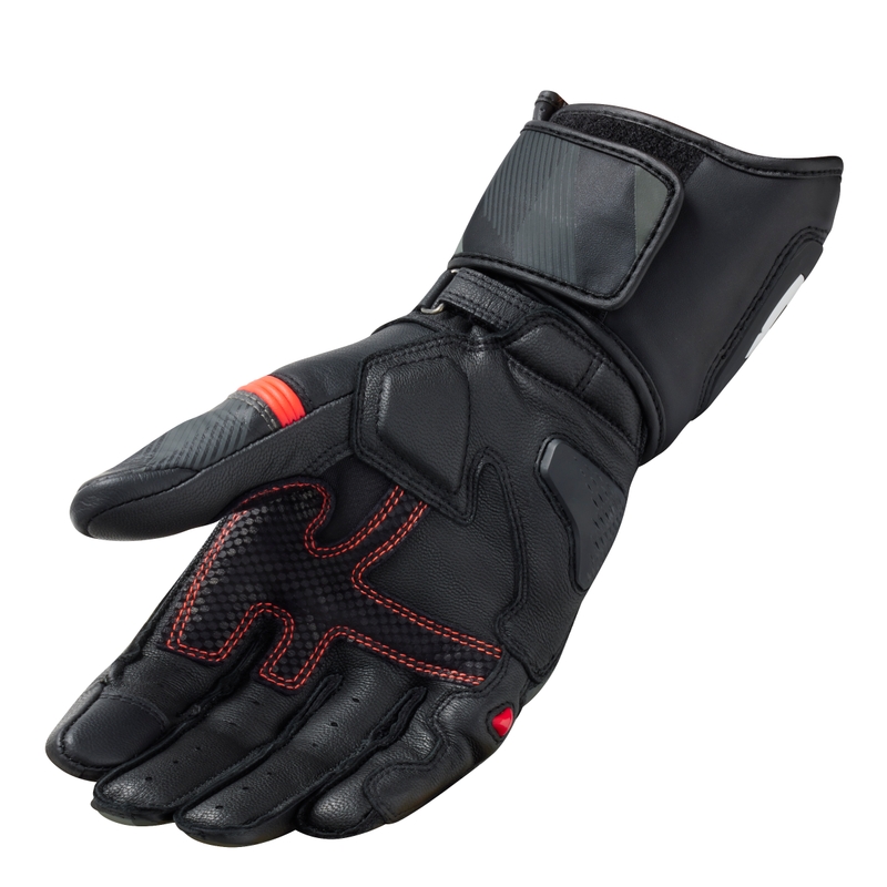 Motorradhandschuhe Revit League 2 schwarz-fluorrot