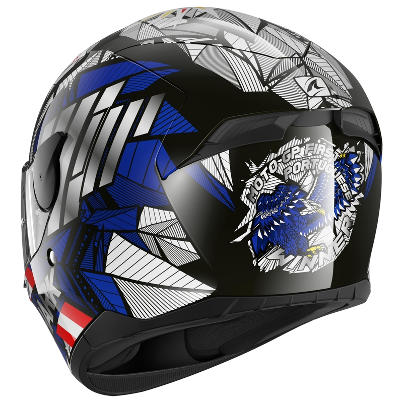Integral Motorradhelm SHARK D-SKWAL 2 Replica Oliveira Falco schwarz-blau-gelb