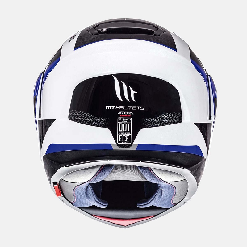 MT Atom Tarmac Motorradhelm weiß-schwarz-blau - II. Qualität