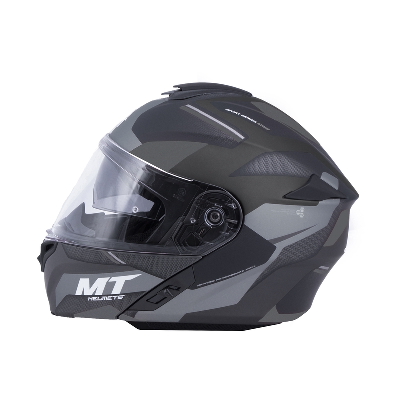 MT Storm ST-ONE Motorradhelm schwarz-grau - II. Qualität