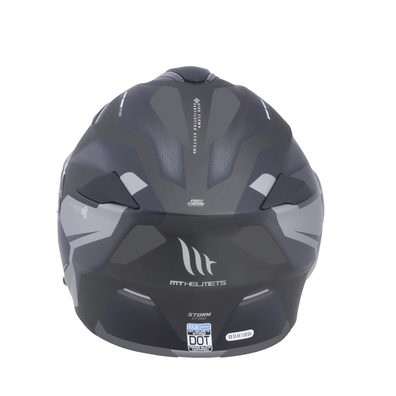 MT Storm ST-ONE Motorradhelm schwarz-grau - II. Qualität