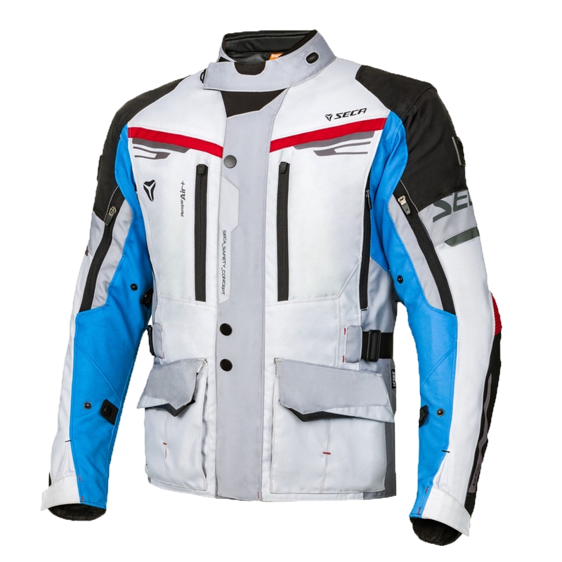 Motorradjacke SECA Arrakis II grau-blau