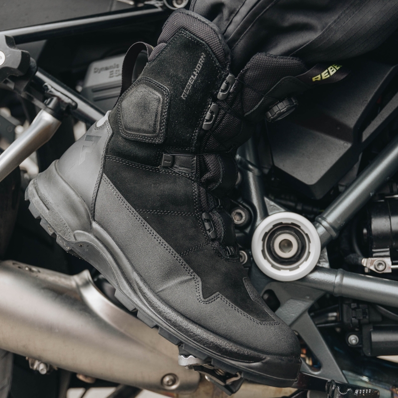 Rebelhorn Infinity Schwarz Motorradstiefel Ausverkauf
