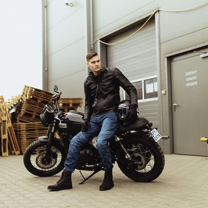 Rebelhorn Rage II Motorradjeans, gewaschenes Blau Ausverkauf