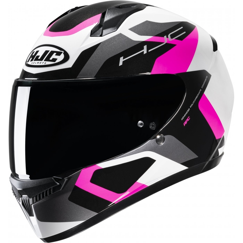 Integralhelm HJC C10 Tins MC8 schwarz-grau-rosa-weiß