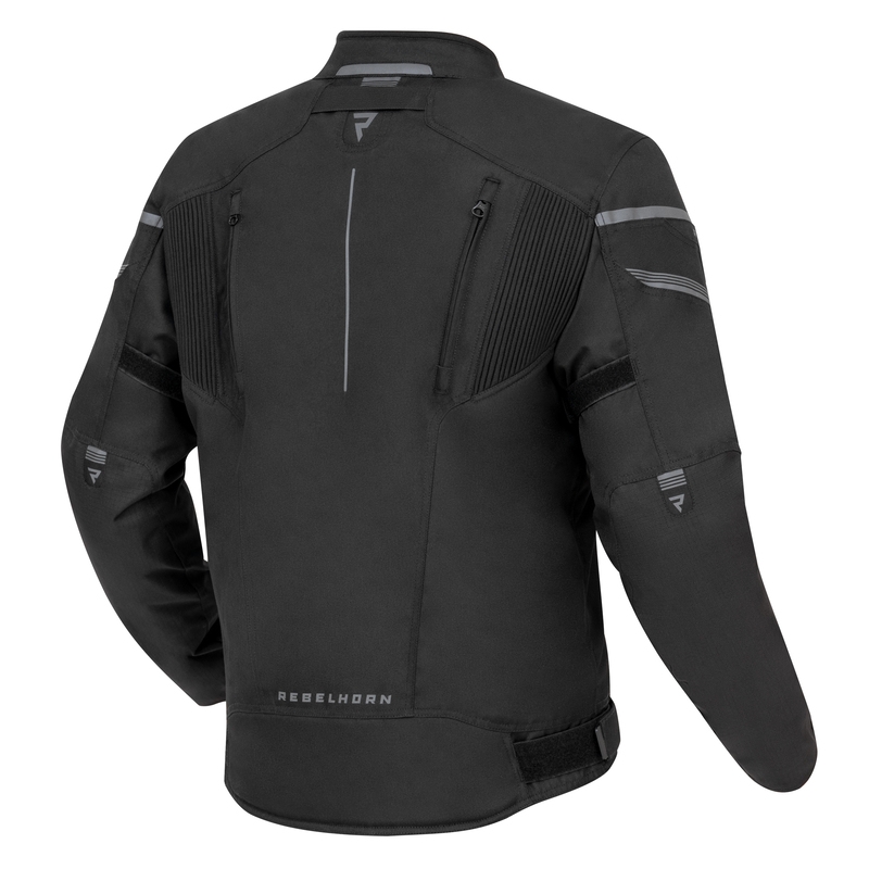 Rebelhorn Spark Schwarze Motorradjacke Ausverkauf
