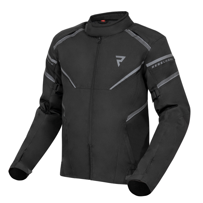 Rebelhorn Spark Schwarze Motorradjacke Ausverkauf