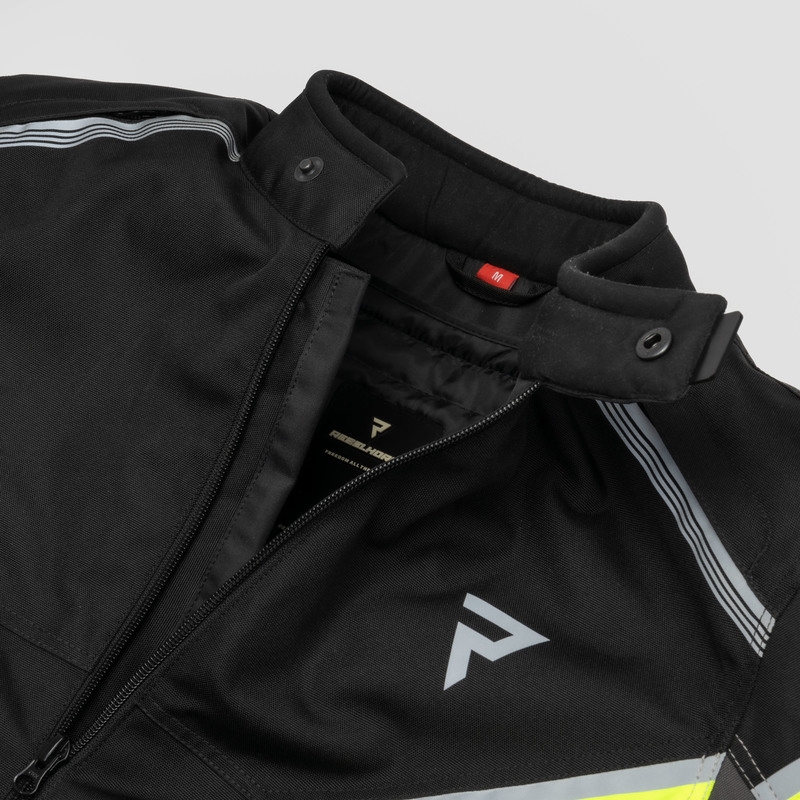 Rebelhorn Spark schwarz-grau-fluo gelb Motorradjacke Ausverkauf
