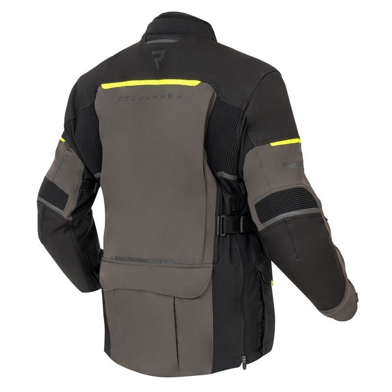 Rebelhorn Range anthrazit-schwarz-fluorgelbe Motorradjacke