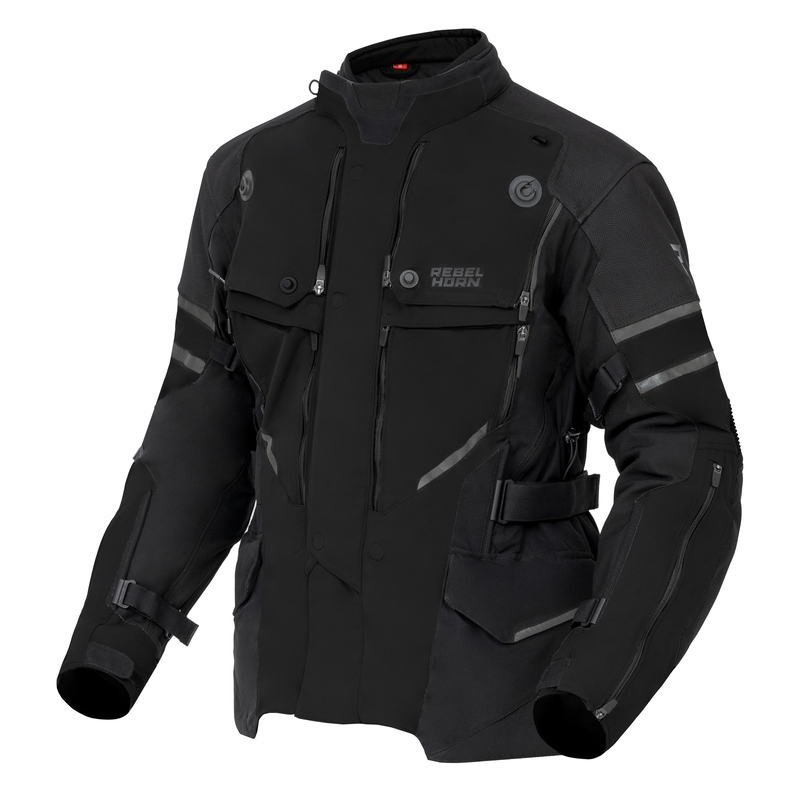 Rebelhorn Range Schwarze Motorradjacke