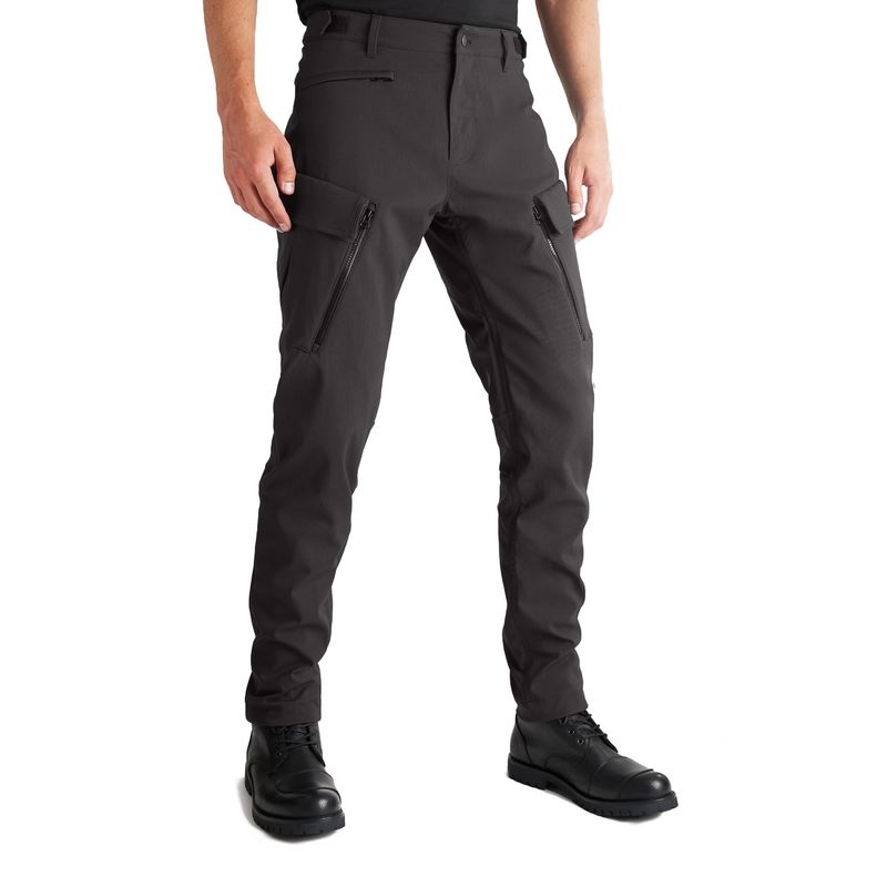 PANDO MOTO Triton WP Slim Schwarze Motorradhosen