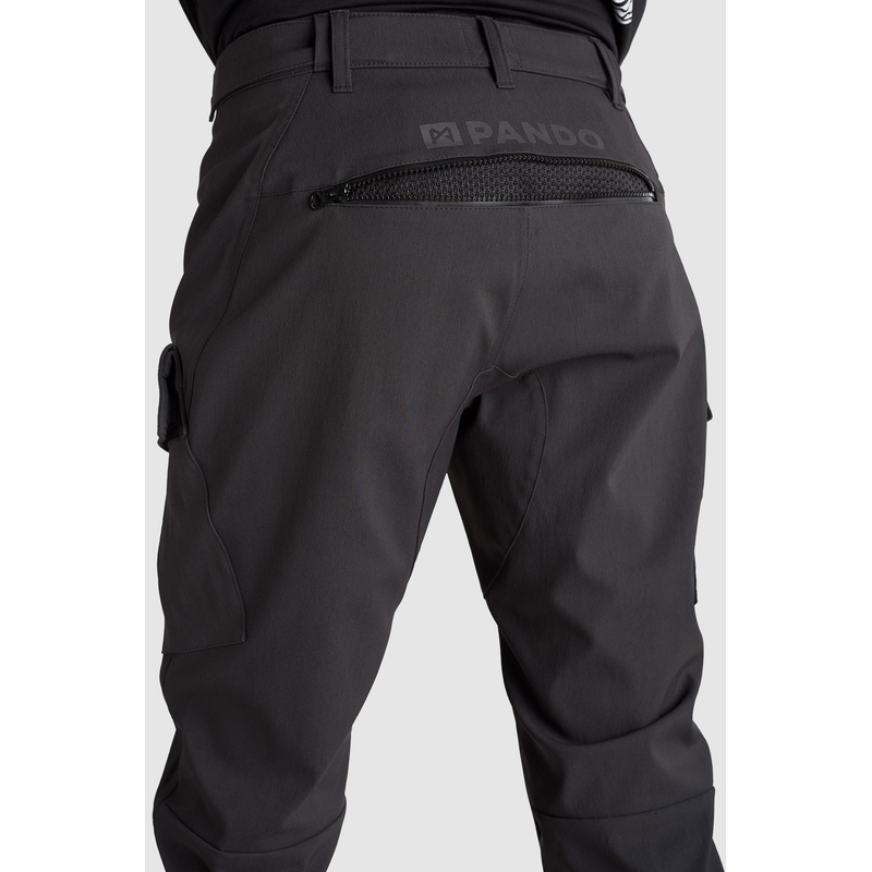 PANDO MOTO Triton WP Slim Schwarze Motorradhosen