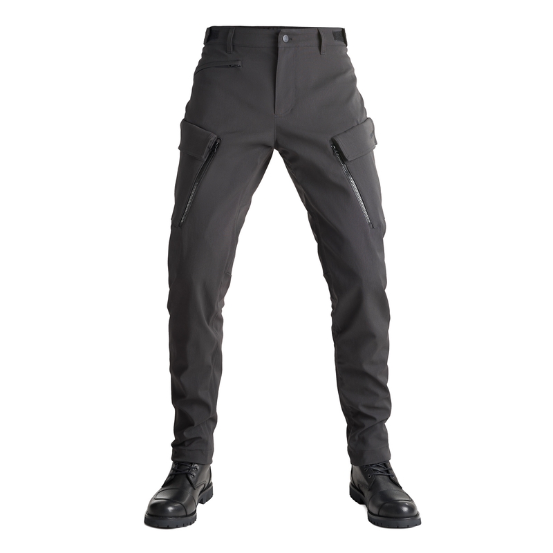 PANDO MOTO Triton WP Slim Schwarze Motorradhosen