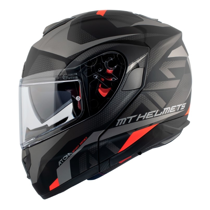 MT Atom SV Skill A1 schwarzer Tip-up Motorradhelm
