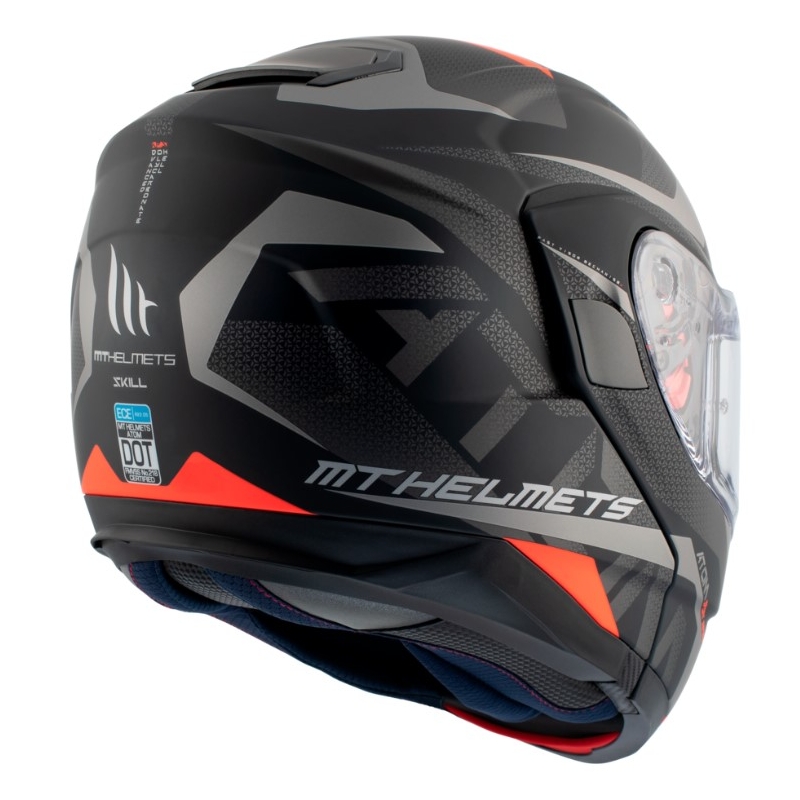 MT Atom SV Skill A1 schwarzer Tip-up Motorradhelm