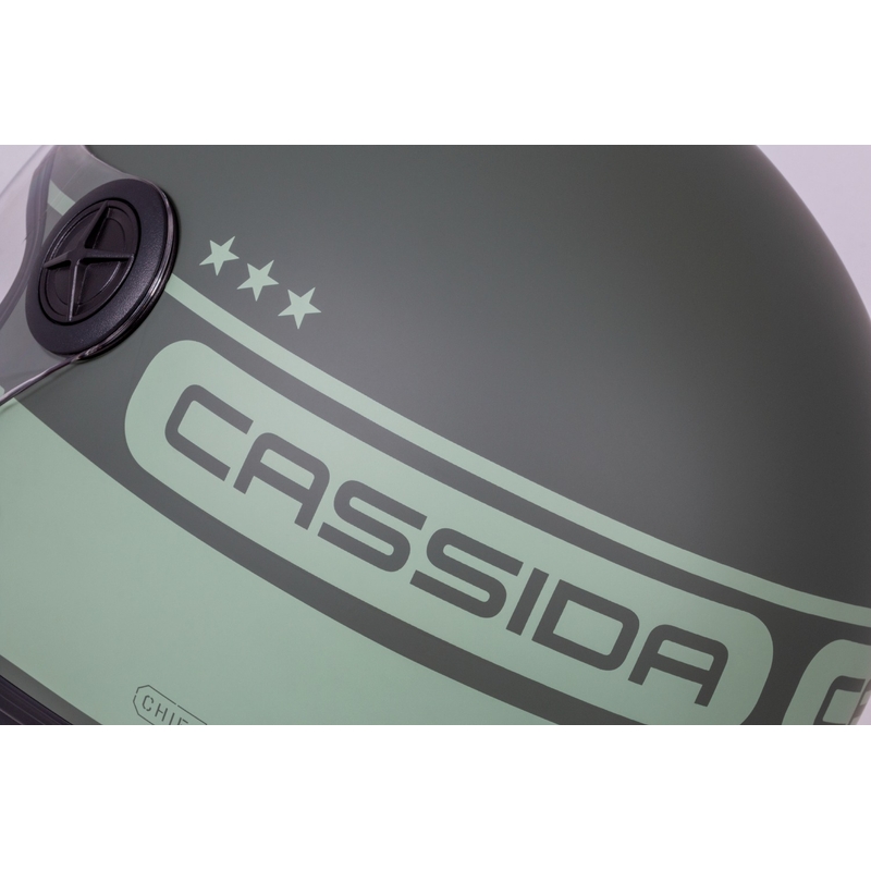 Cassida Handy Plus Chief offener Motorradhelm grün