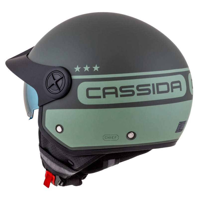 Cassida Handy Plus Chief offener Motorradhelm grün
