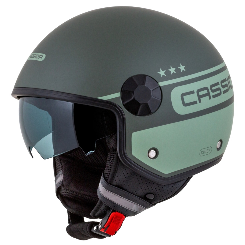 Cassida Handy Plus Chief offener Motorradhelm grün