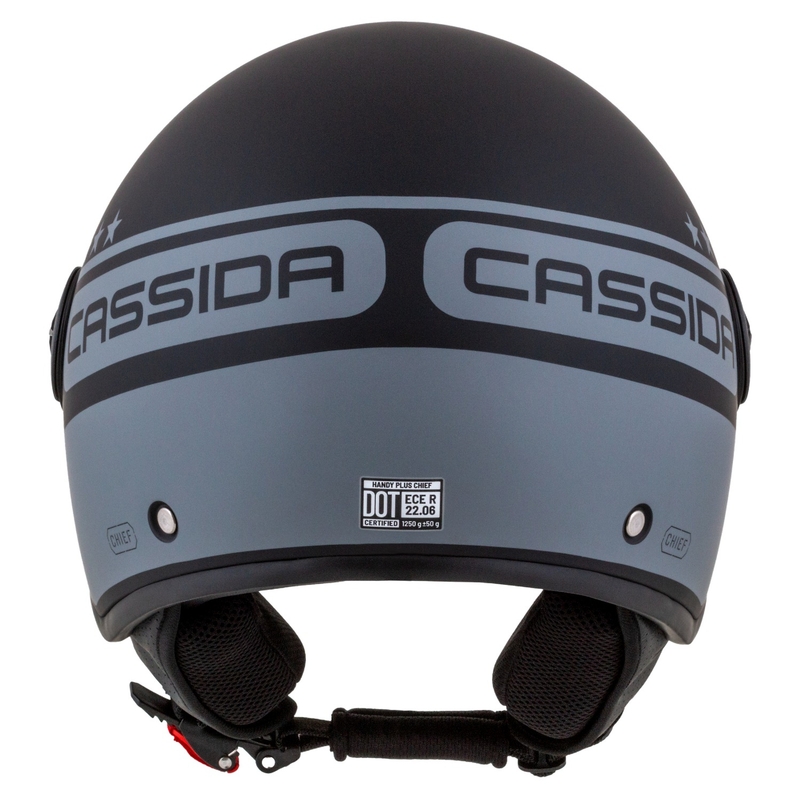 Cassida Handy Plus Chief offener Motorradhelm grau-schwarz