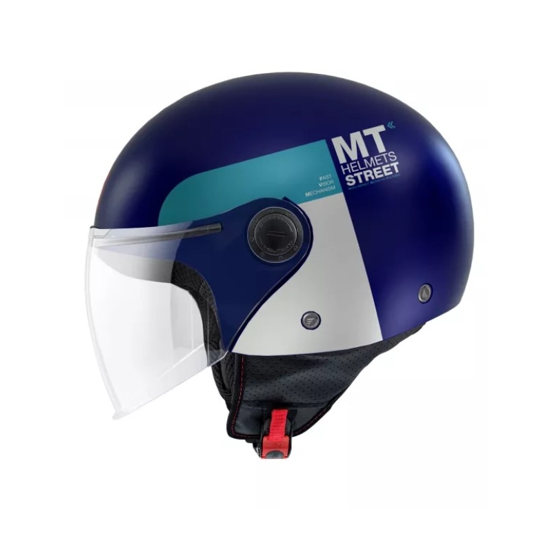 MT Street Inboard C7 offener Motorradhelm blau