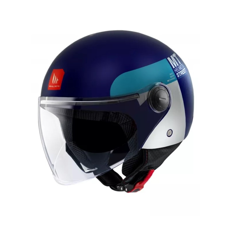 MT Street Inboard C7 offener Motorradhelm blau