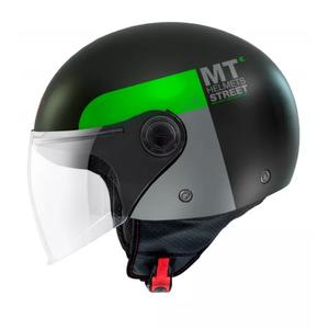 MT Street Inboard D6 Open Motorradhelm schwarz-grün