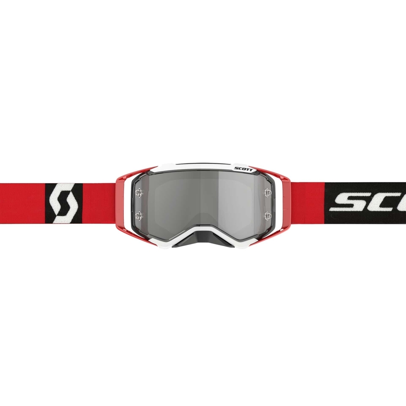 Motocross-Schutzbrille SCOTT Prospect CH rot-schwarz-silber