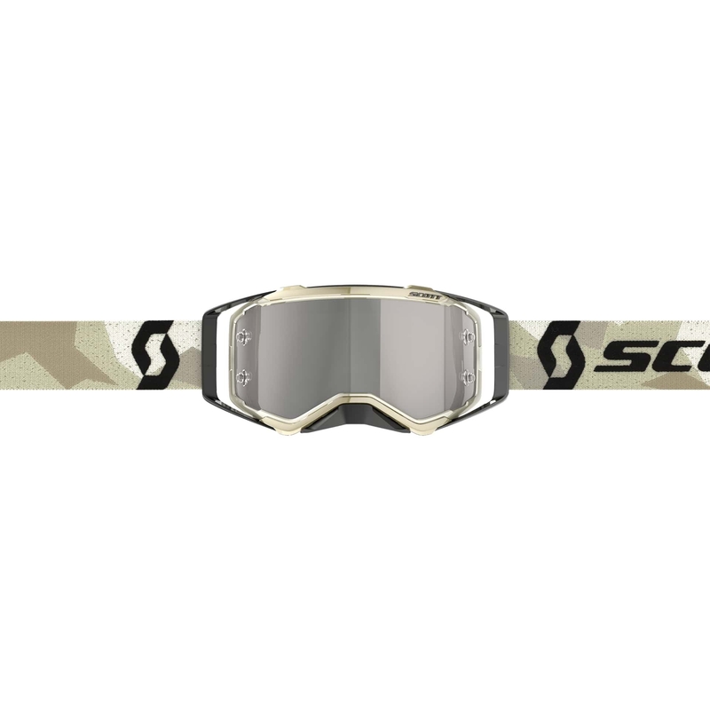 Motocross-Schutzbrille SCOTT Prospect CH camo beige-schwarz-silber