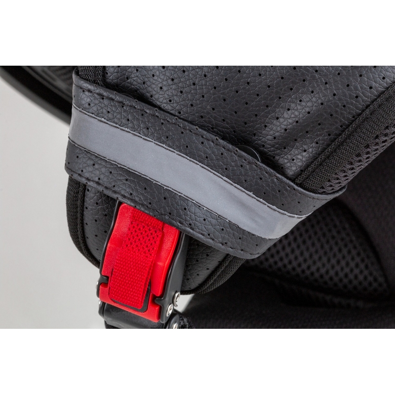 Cassida Handy Plus Linear Open Motorradhelm rot-schwarz