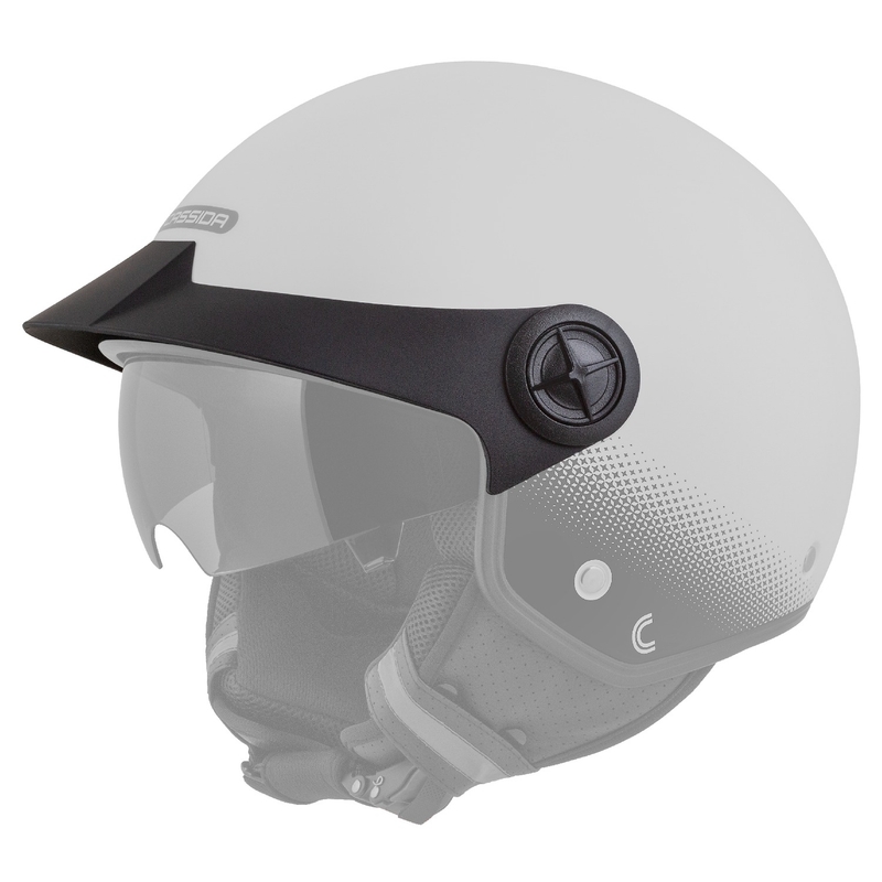 Cassida Handy Plus offener Motorradhelm weiß-schwarz