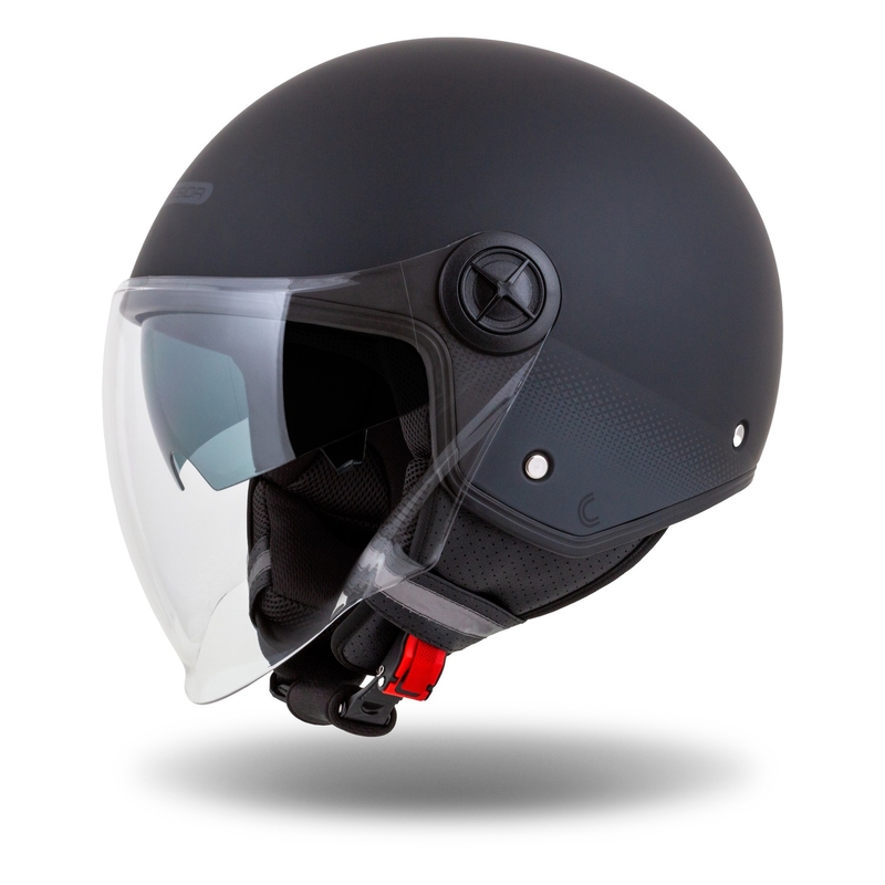 Cassida Handy Plus offener Motorradhelm schwarz-grau