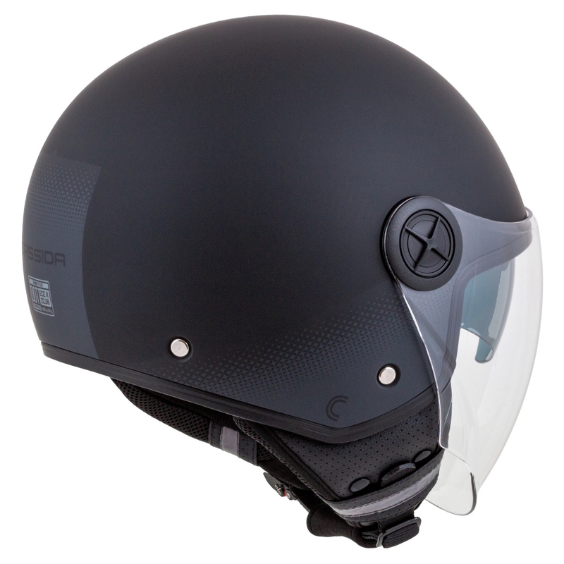 Cassida Handy Plus offener Motorradhelm schwarz-grau
