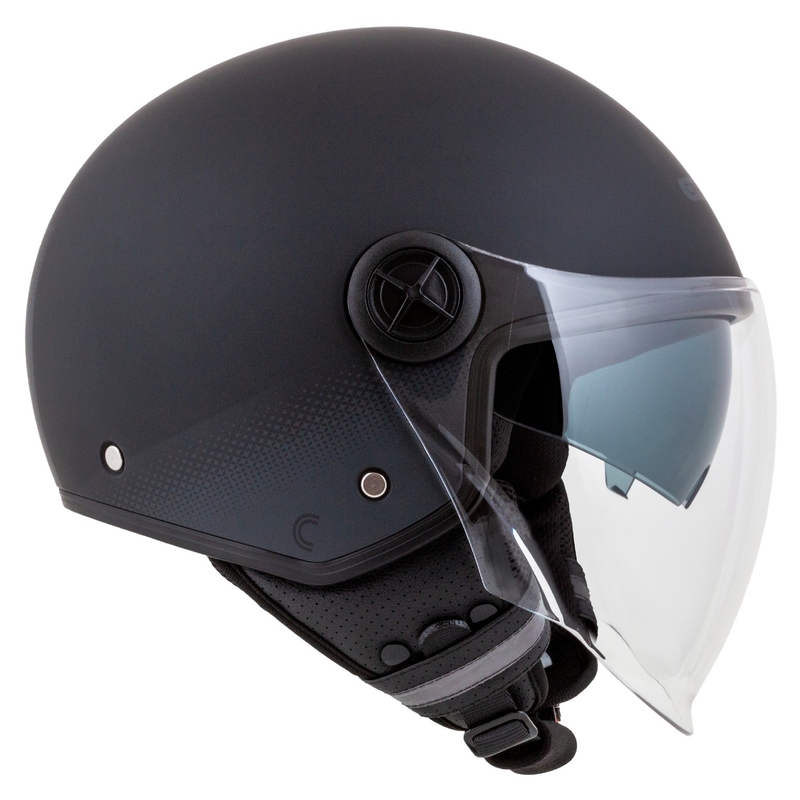 Cassida Handy Plus offener Motorradhelm schwarz-grau