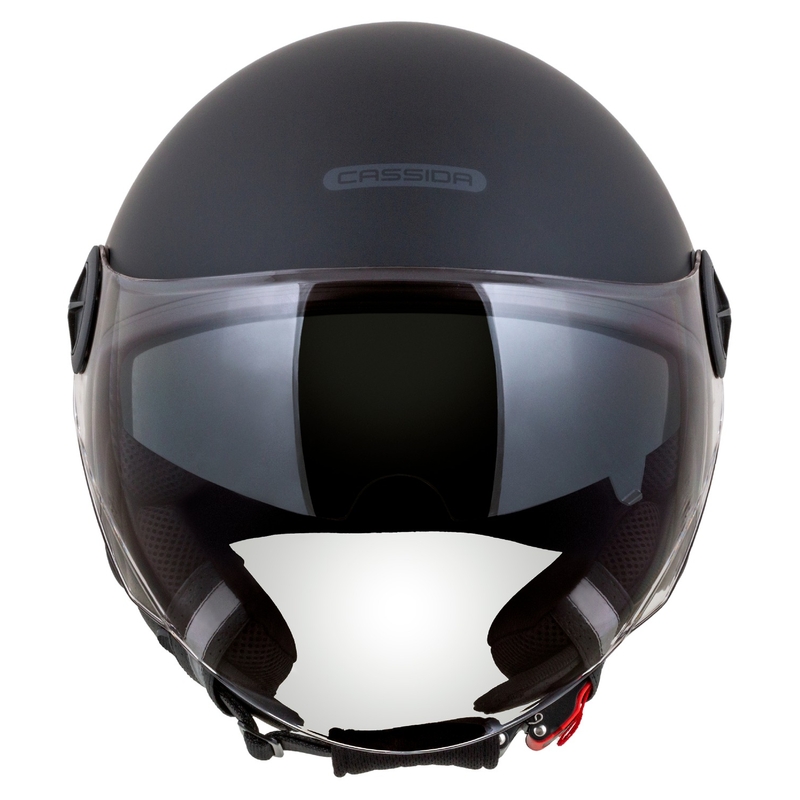 Cassida Handy Plus offener Motorradhelm schwarz-grau