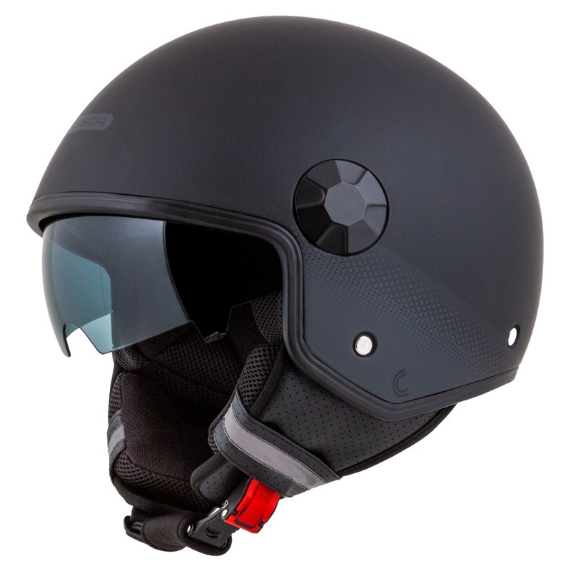Cassida Handy Plus offener Motorradhelm schwarz-grau