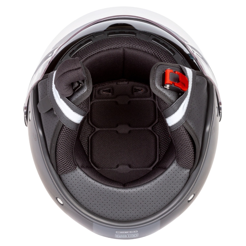 Cassida Handy Plus offener Motorradhelm schwarz-grau