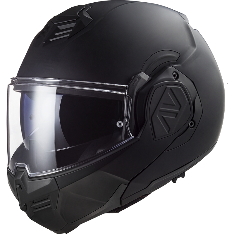 Klappbarer Motorradhelm LS2 FF906 Advant Noir-06 schwarz