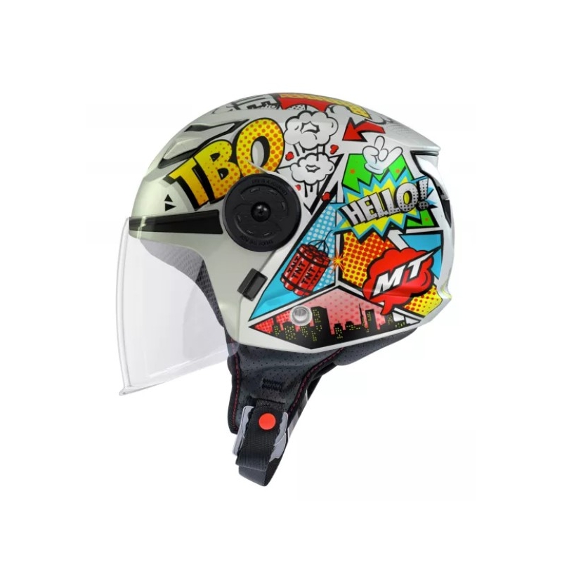 MT Lite Tbo A0 Open Motorradhelm für Kinder