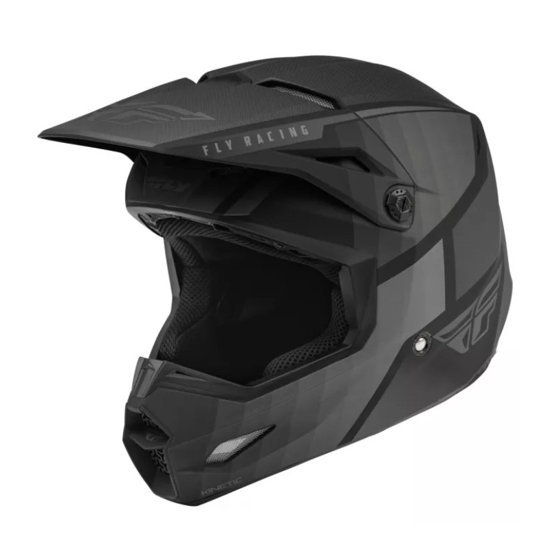 Motocross-Helm FLY Racing Kinetic Drift schwarz-grau