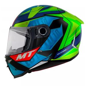 Integrální přilba na motorku MT Revenge 2 S Moreira A7 modro-zelená